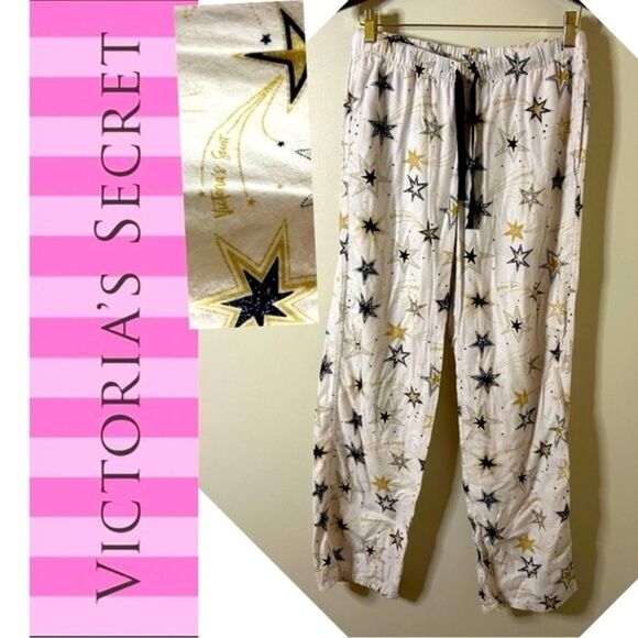 Victoria's Secret Pajama Sleep Pants Shooting Stars Women's S good preworn condi - Picture 1 of 8